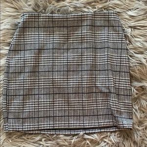 H&M plaid mini skirt